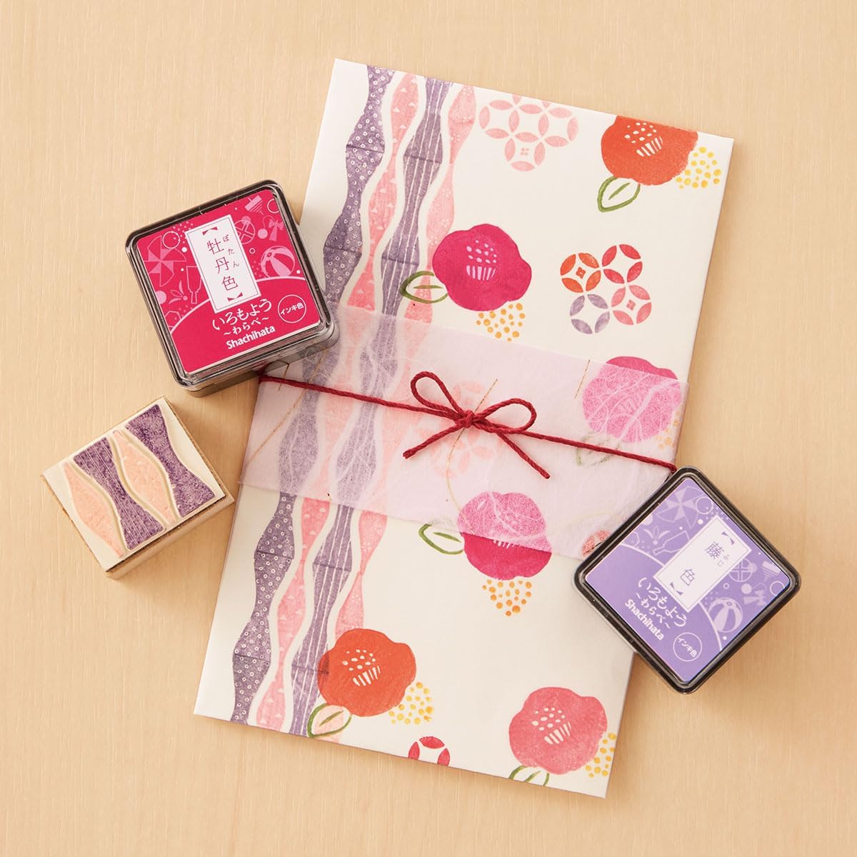 IROMOYO WARABE Stamp PAD, Small Traditional Japanese Ink Colour, Oil-Based Ink pad - Black