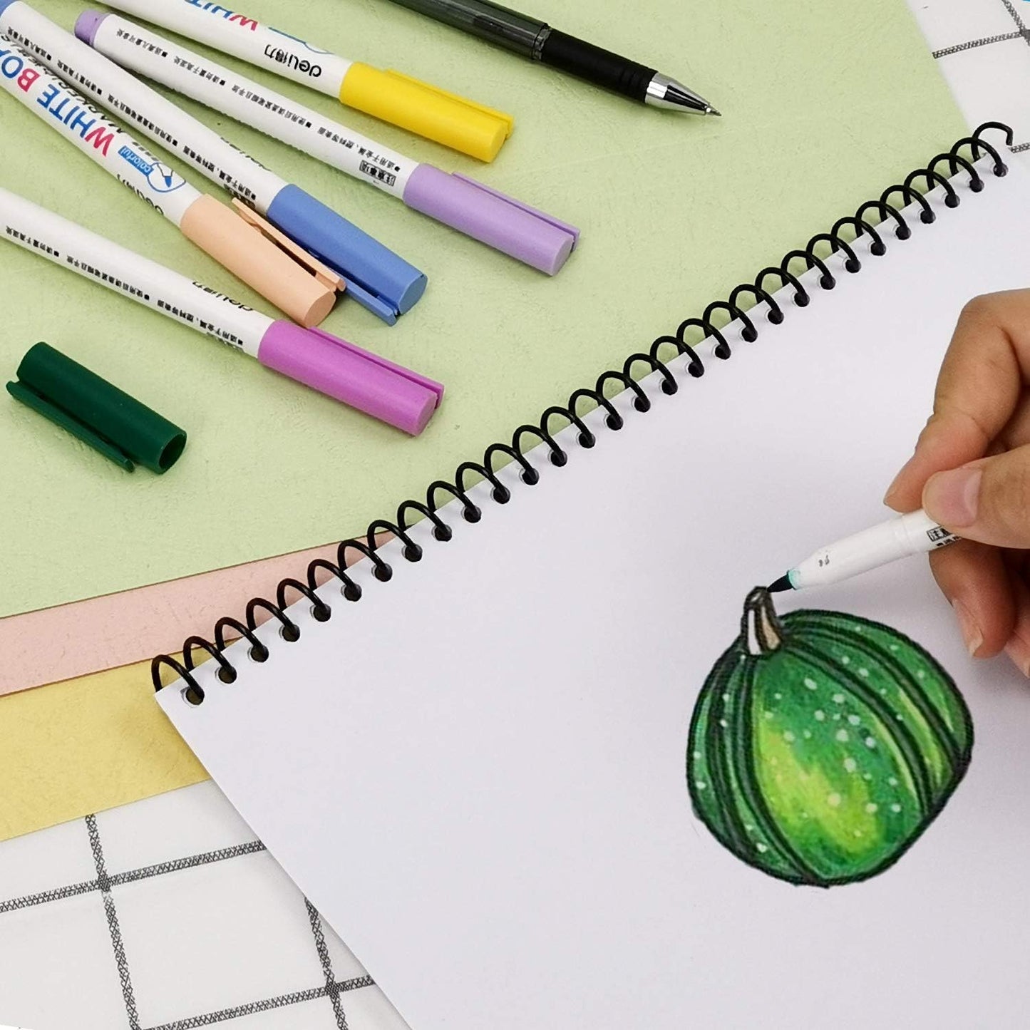 Rayson 15.9mm Plastic Spiral Coil Binding 3:1 Pitch, 5/8inch, 140 Sheets Capacity Black Coil Binding Spines - Versatile for Office and Educational Tasks, Pack of 100