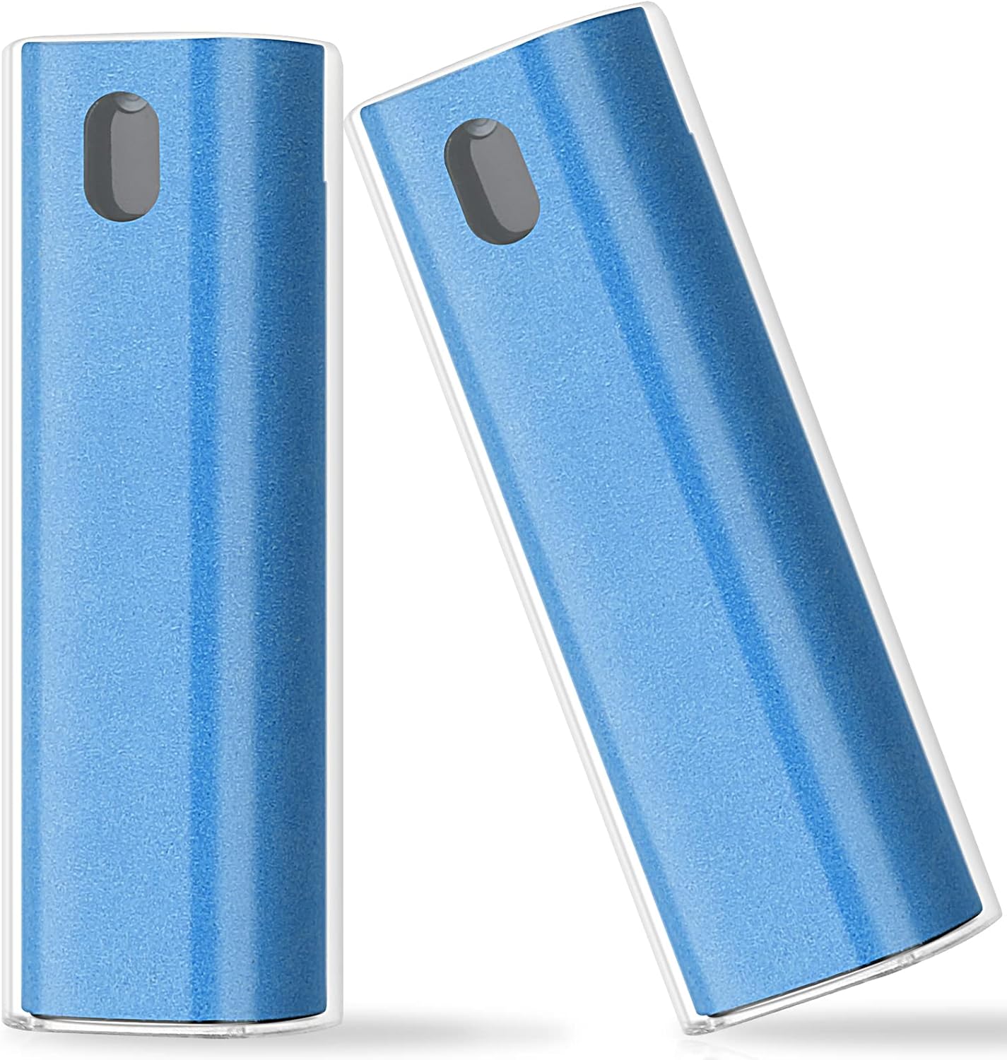 2 Pcs Fingerprint Proof Cleaner, 3 in 1 Touchscreen Mist Spray Wipe Cleaner Soft Fiber Flannel, Safe for All Phones Glasses Tablet Laptop TV Watch Screens (Blue)