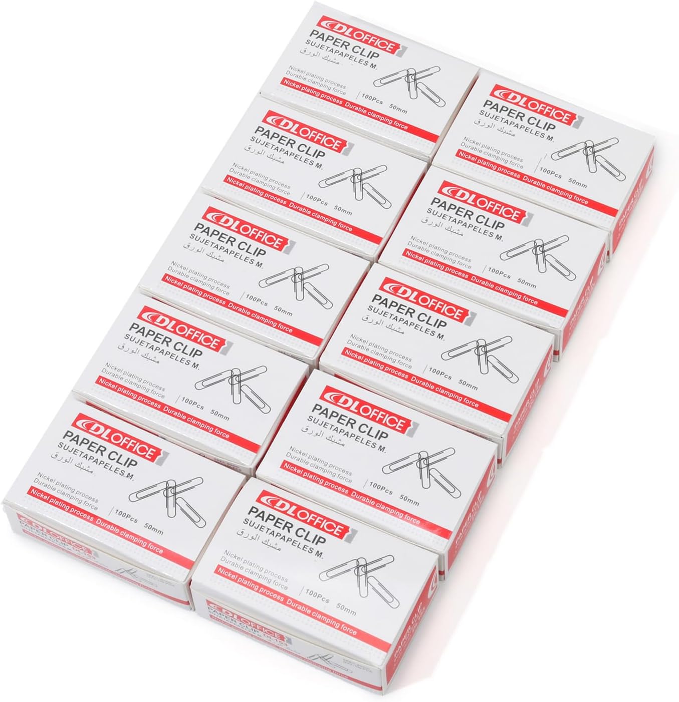 Jumbo Paper Clips，Qimailer Paper Clips - 1000 Pieces (10 Boxes of 100 Each) - Silver Standard Size 2.0IN - Office & School