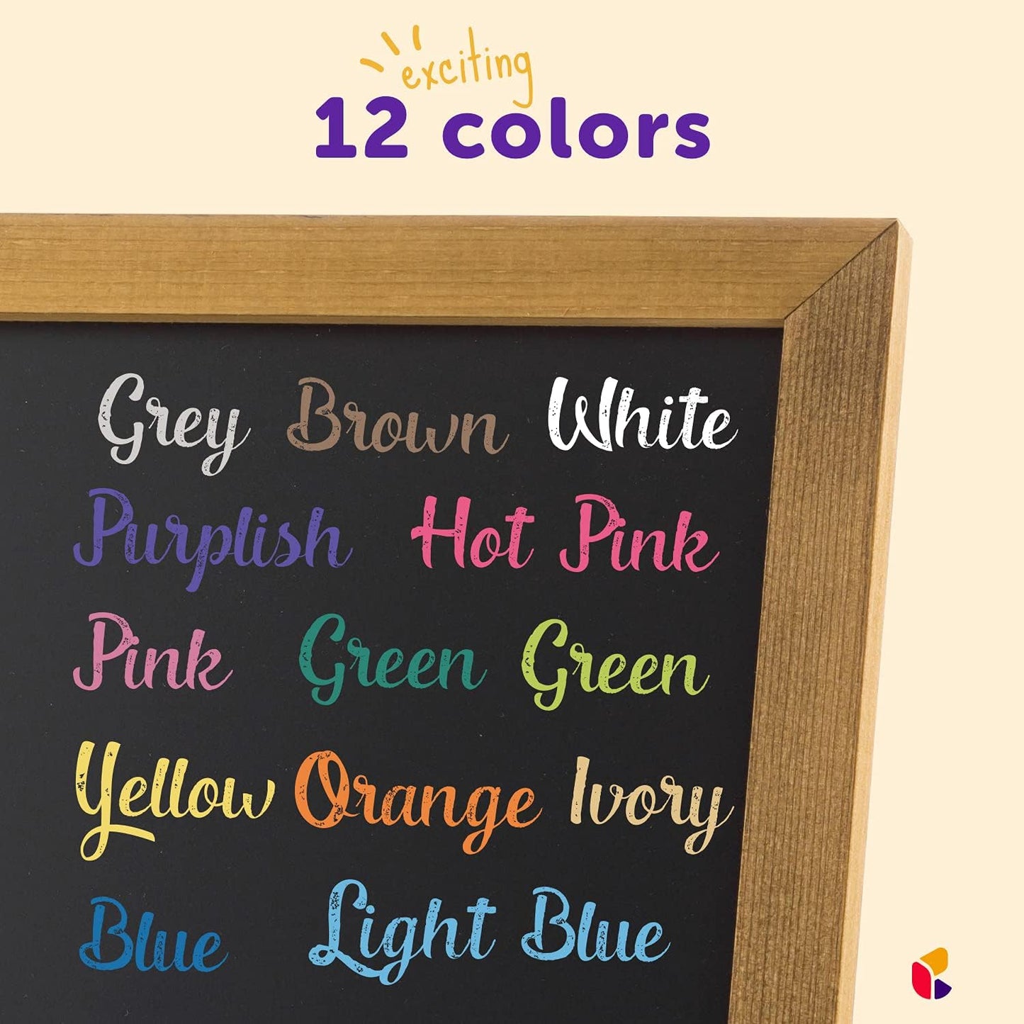 kedudes Chalk for Kids - 24 Pack Colored Chalks for Chalkboard - 12 Pack of Dustless White Chalks and 12 Pack of Assorted Colors - Chalk for Kids and Toddlers - 2 Boxes, White and Multicolor