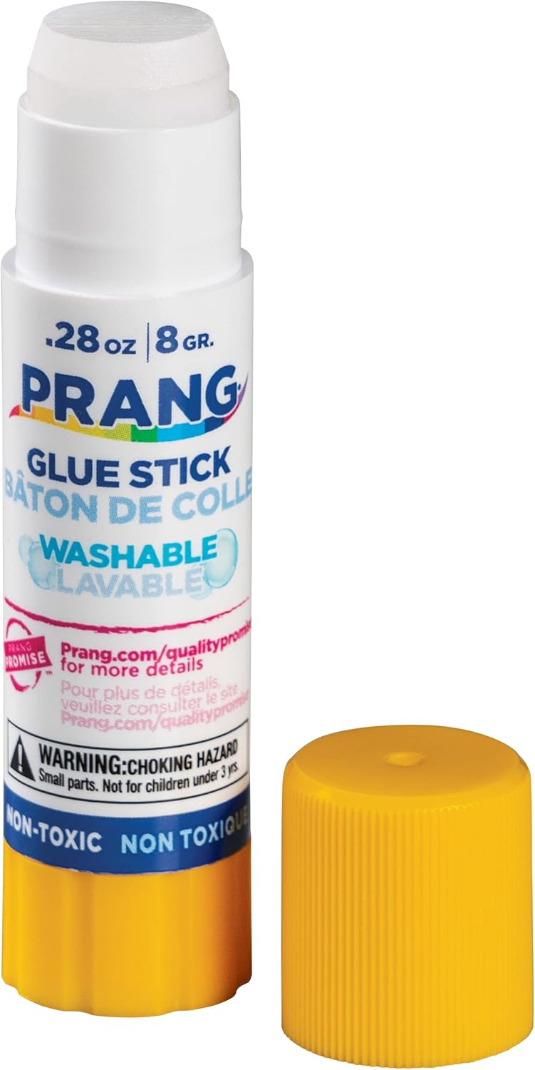 Prang Washable Glue Stick, Clear.28 Oz, 1 Count