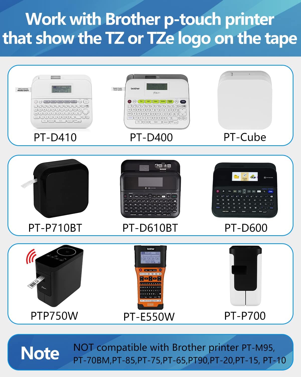 Weemay Compatible 3 Pack TZe-441 Replacement for Brother P-Touch Label Tape 18mm 0.7 Black on Red 3/4 TZe TZ Tape TZ-441 TZ441 TZe441 for PT-D400AD PT-D610BT PT-D600 PT-D410 Printer, 0.7" x 26.2'