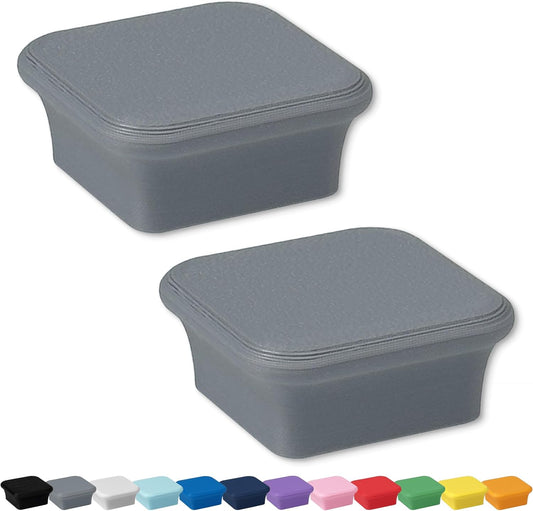 Glassboard Studio MiniBar Magnet - Strong Neodymium Rare Earth Magnets for Fridge, Whiteboard, Locker & Magnetic Glassboards - Ideal for Crafting & Office Use - Strong Fridge Magnets (Steel Gray, 2)