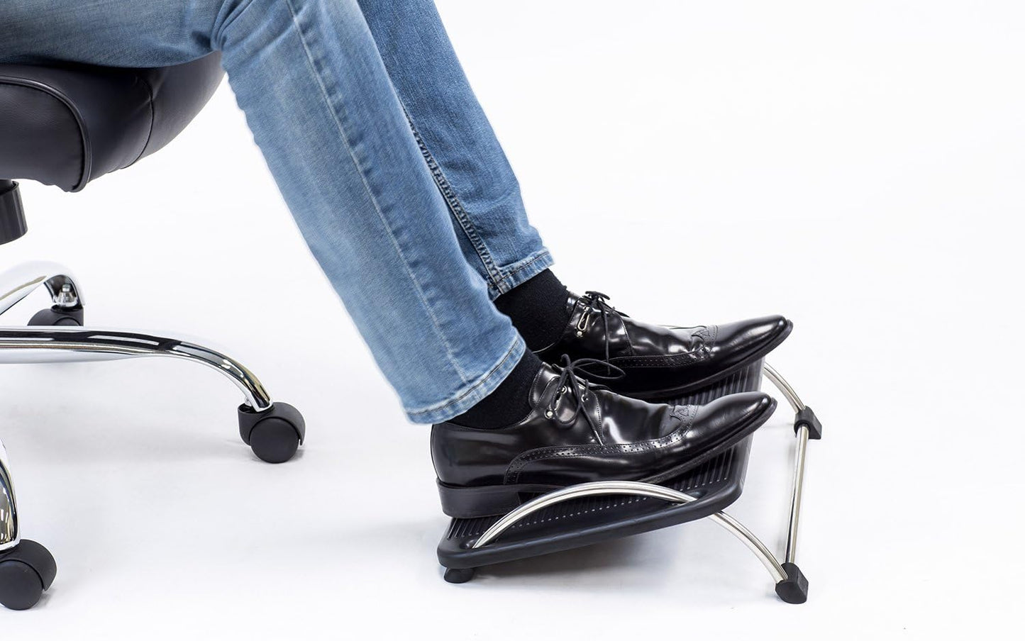 Mount-It! Tilting Footrest Under Desk | Ergonomic Office Foot Rest Adjustable | Computer Desk Foot Support | Large Platform Elevated Office Footrest