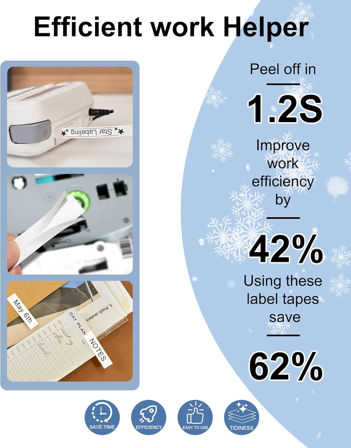18 Pack Compatible with Brother P Touch Label Maker Tape Work for P Touch PT-D220 PTD220 PT-D210 PTD210 PT-H103w,12mm 0.47" Laminated White Label Tape TZe-231,1/2" Black on White, for PTH100 PTD400AD