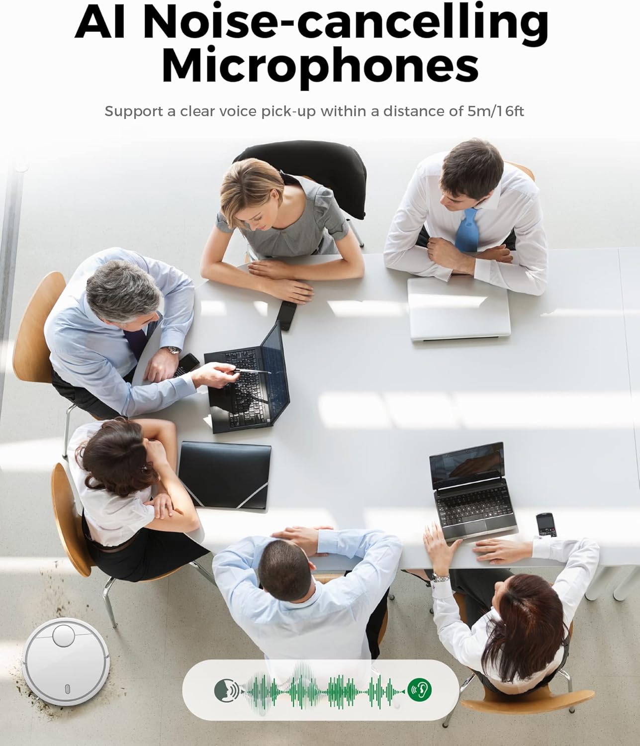 WYRESTORM 4K Webcam with AI Tracking, 120° FOV Wide Angle, Auto Framing, 90fps, 8X Digital Zoom, Dual AI Noise-canceling Mics, Video Conference Room Camera, Zoom Certified, Works for Microsoft Teams