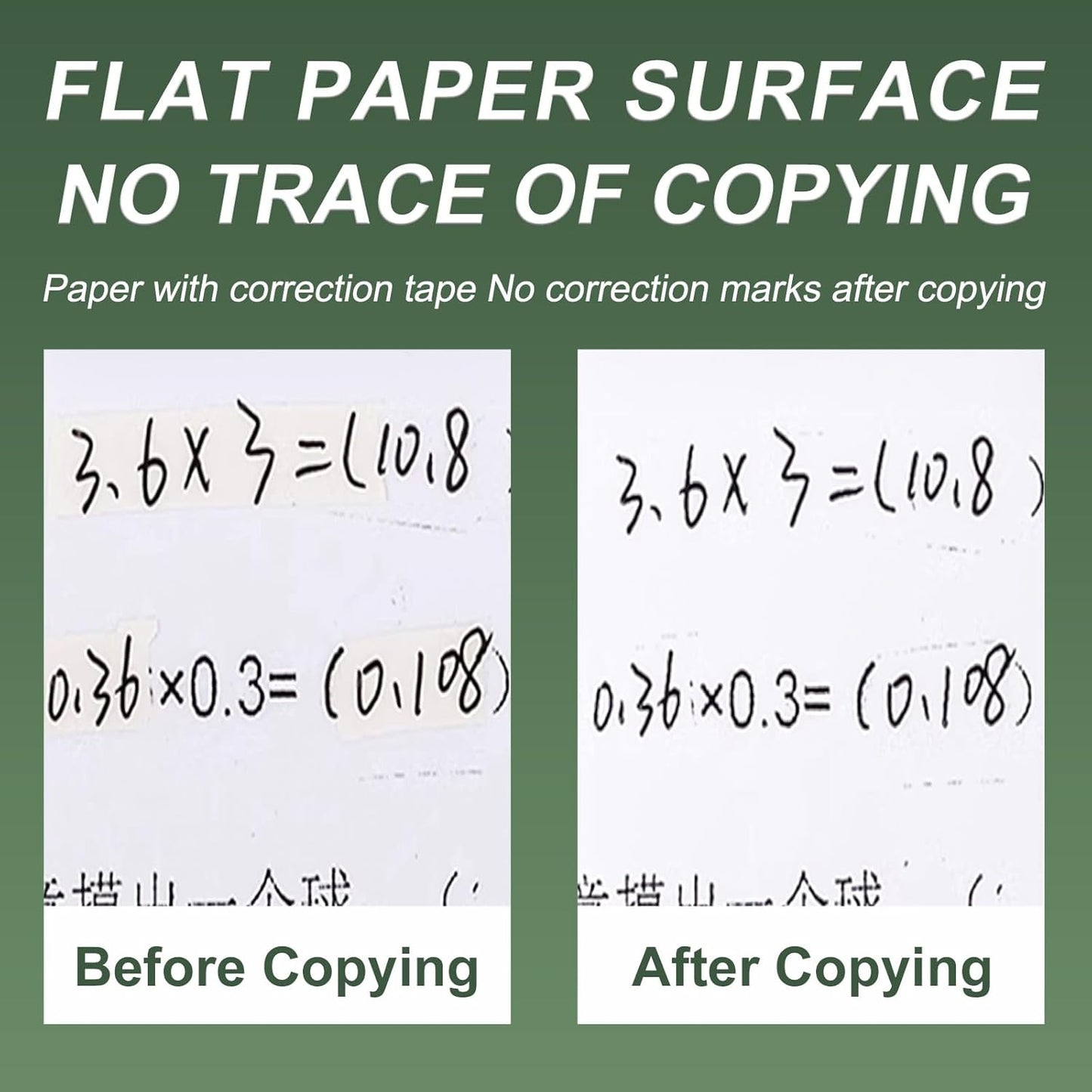 M&G 6Pcs 39 Ft Tape, Correction Tape Tear Resistant Whiteout Tape Easy to Use Instant Bulk Cool Transparent Dispenser for Classroom Office, Black