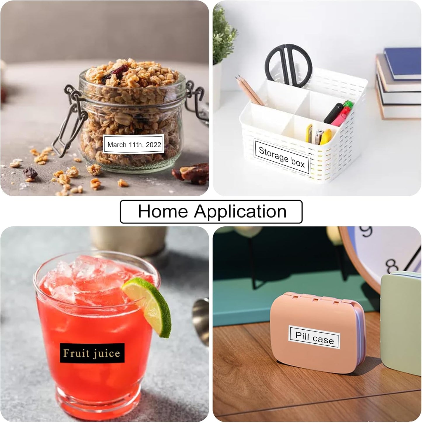 18mm Ptouch Tape Tze-241 344 941 Replacement for Brother Label Maker Tape 18mm 0.7 Laminated White/Black/Silver, TZe 18 mm Compatible with Brother Ptouch PT-D400 PT-D410 PT-D460BT PT-P710BT