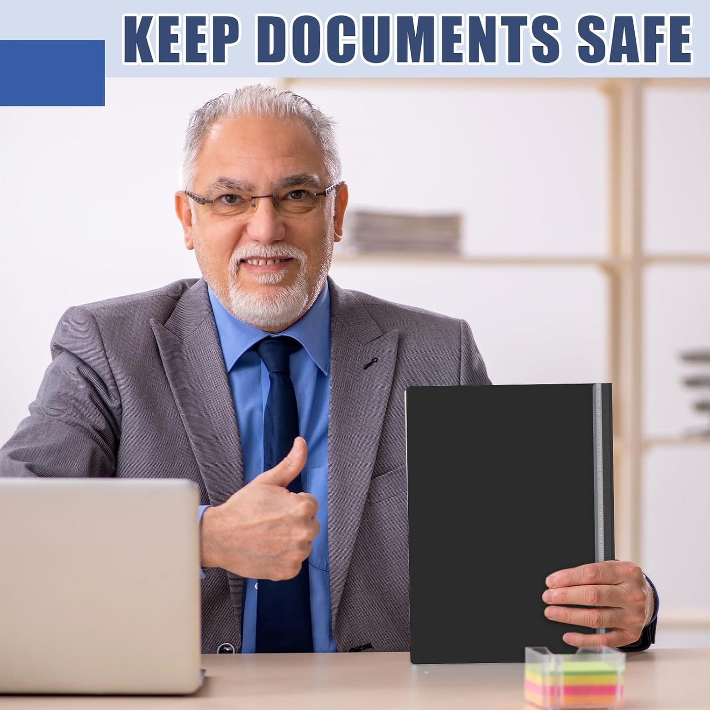 Teling 48 Pcs Clear Front Report Covers with Prongs Plastic Presentation Folders 3 Prong Resume Portfolio Folder for School (Black, Navy Blue, Dark Red)