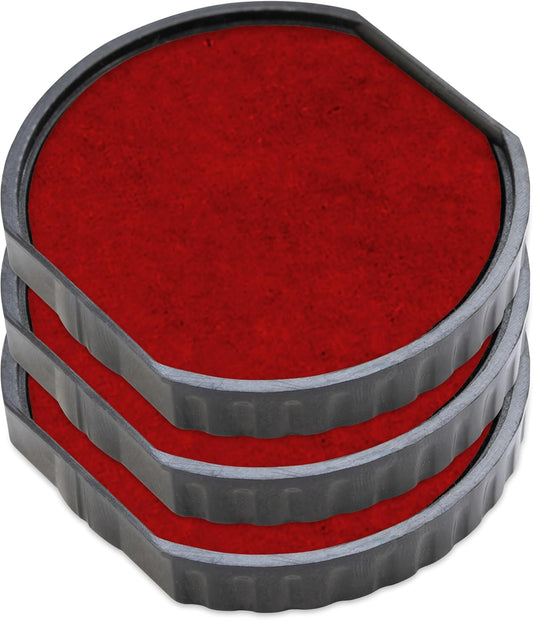 COLOP E/R40 Non-Toxic, Water Based Premium Replacement Pad for Printer R40 Stamp - Pack of 3 - Red