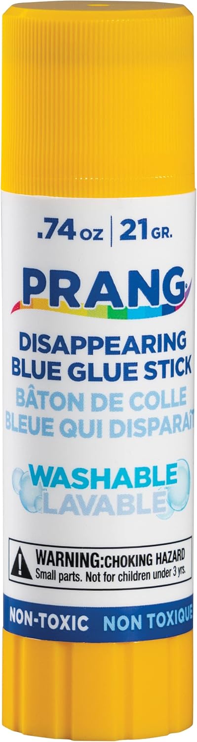 Prang Washable Glue Stick, Blue.74 Oz, 1 Count