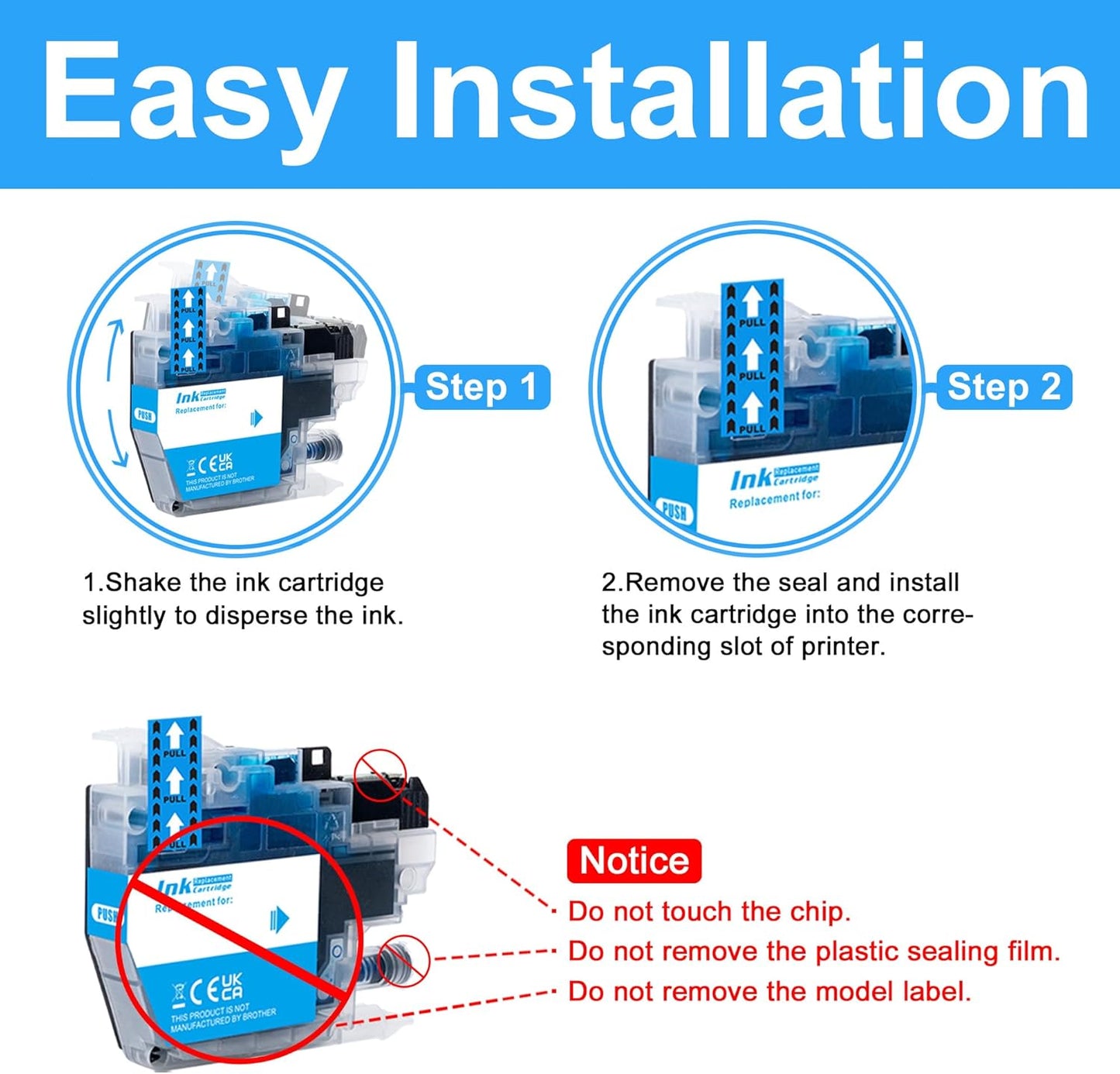 LCL Compatible Ink Cartridge Replacement for Brother LC3017 LC-3017 XL LC30173PK LC3017C LC3017M LC3017Y MFC-J5330DW MFC-J6530DW MFC-J6930DW MFC-J6730DW MFC-J5335DW (6-Pack 2Cyan 2Magenta 2Yellow)