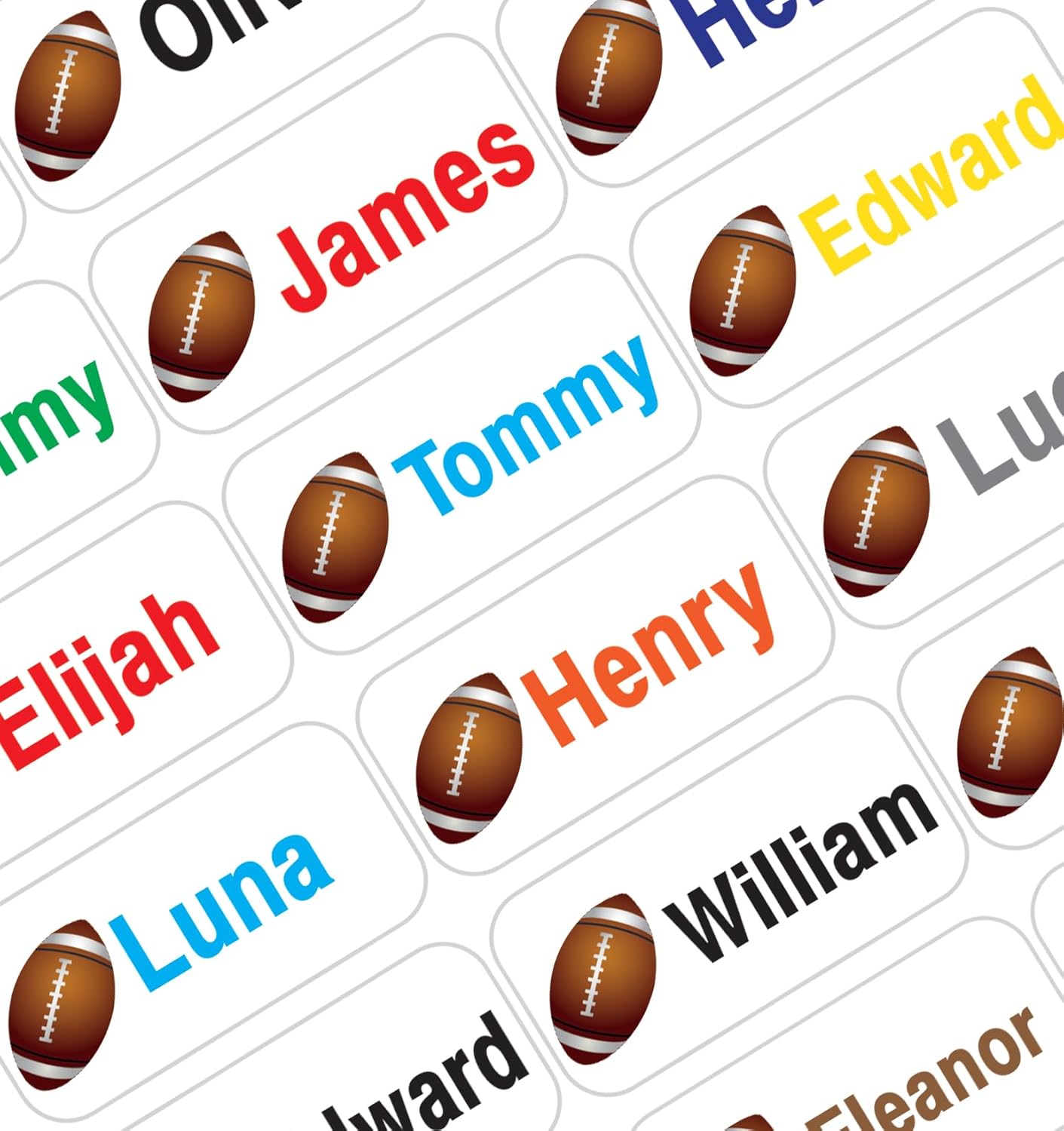 Personalized Waterproof Name Labels Press and Stick Custom Name Stick on Clothing Labels. Customized Up to 3 Lines Great for Camp & Daycare