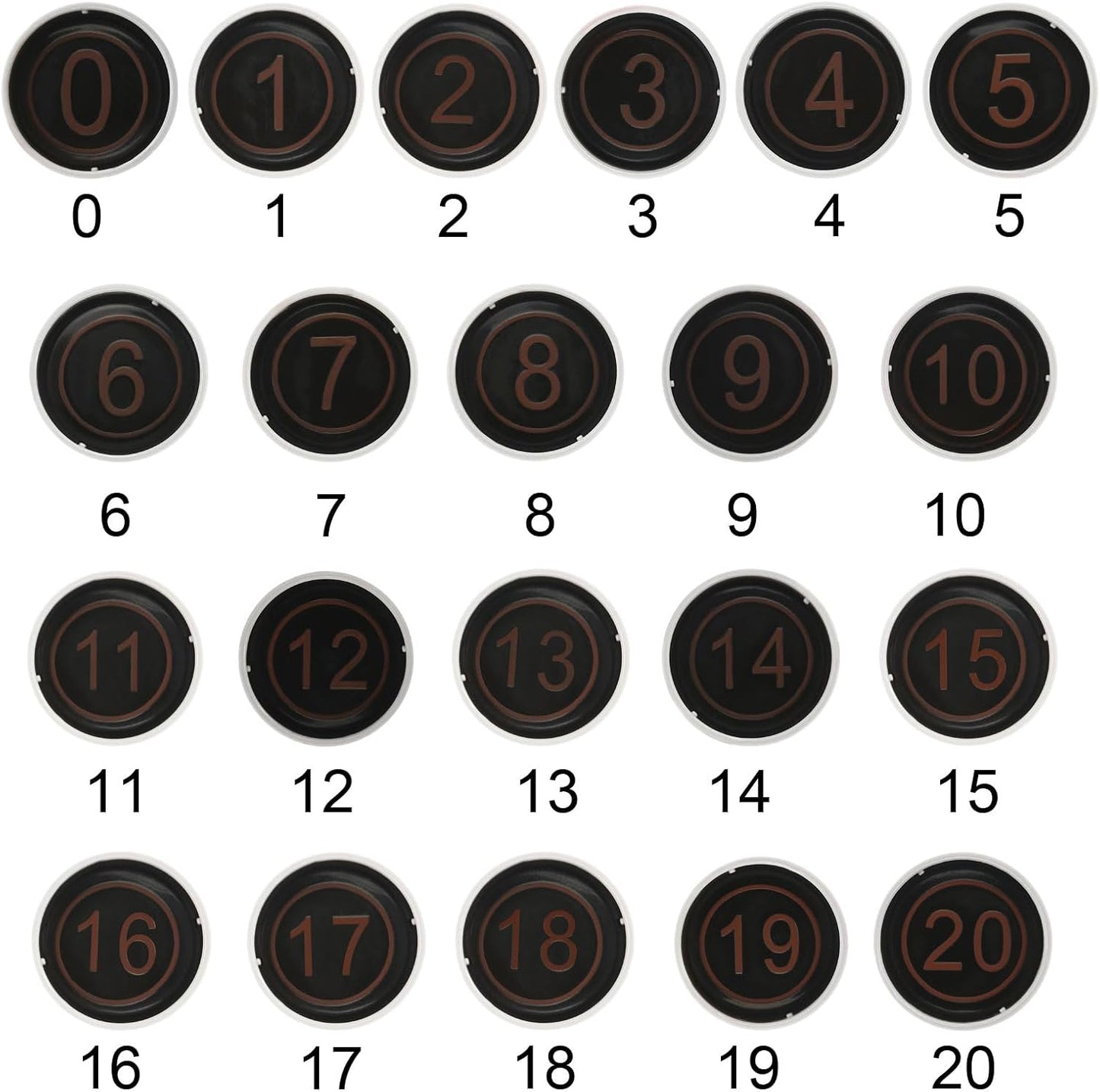 PATIKIL Number Stamps Self Inking, Numeral 19 Number Stamp Teacher Stamp Initial Stamp Ink Stamp for Class Notebook Scrapbooking DIY Craft Style 2, Red Ink