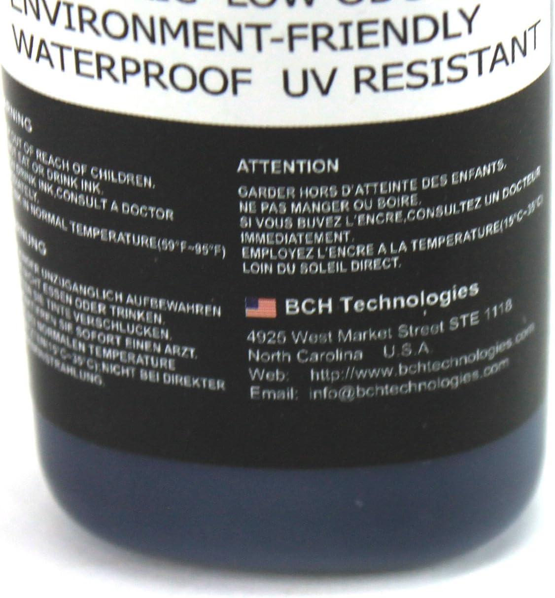 BCH Premium Black Stamp Ink Refill | Quick-Dry Permanent & Waterproof Ink Formula for Self Inking Rubber Stamps, Stamp Pads, Notary Supplies, Stamp Ink | 2.5 oz Bottle – Office & Business Use