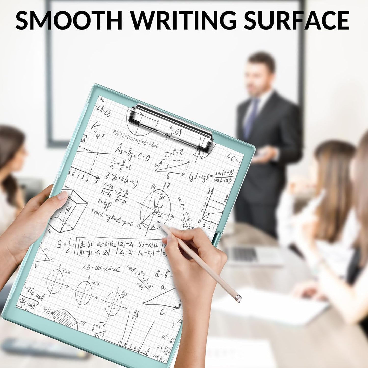 Sooez Clipboard with Storage, Heavy Duty Cleaview Clip Boards 8.5x11 with Dual Storage, Dry Erase Plastic Nursing Clipboard, High Capacity Clipboards Folder for Teacher Nurse, School & Office Supplies