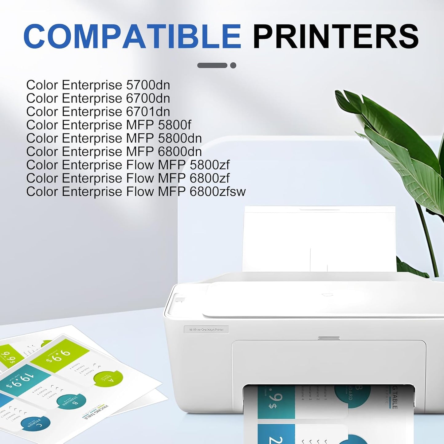 213X Magenta Toner Cartridge(with Chip) W2133X Compatible with 213X for Enterprise 5700dn 6700dn 6701dn, MFP 5800 6800, Flow MFP 5800 6800(1Pack, Magenta)