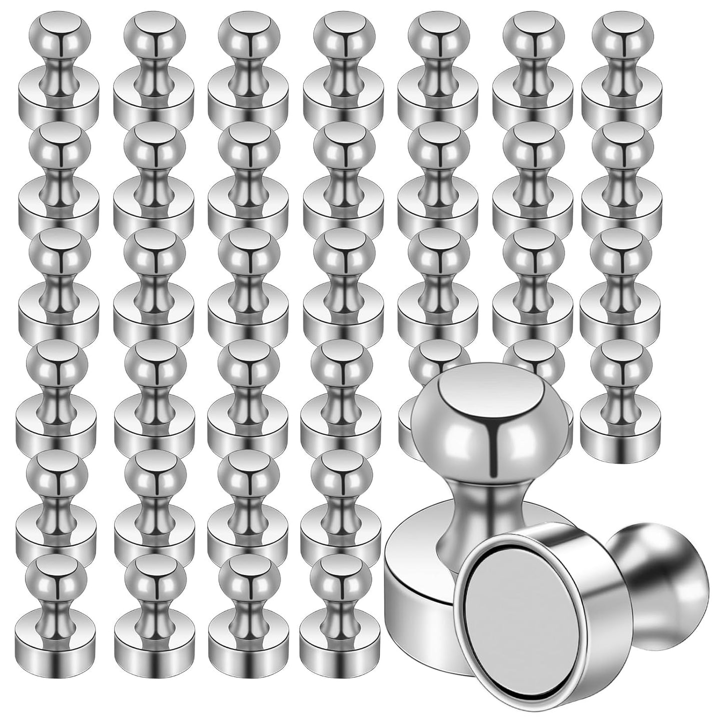38 Pack Refrigerator Magnets for Whiteboard Small Strong Fridge Magnets Tiny Push Pin Magnetic Neodymium Magnet for Office Classroom Kitchen Home