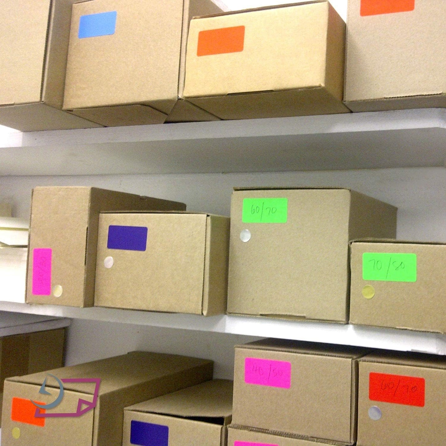 8-1/2 x 11 Neon Color High Light Fluorescent Labels for Laser & Inkjet Printer (Yellow Fluorescent, 4 x 2-10 Per Page | 1000 Labels)