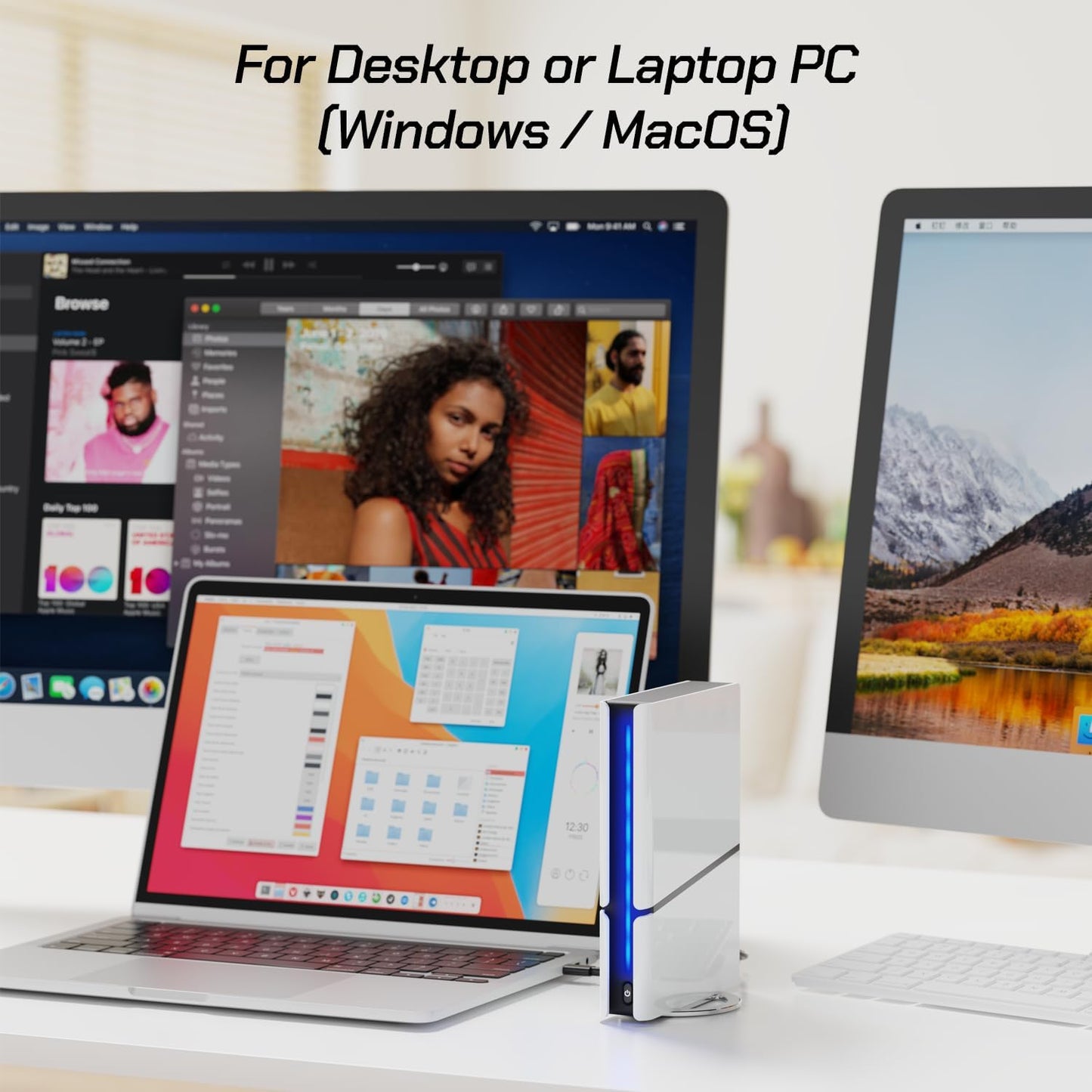 Avolusion PRO-H1 6TB 7200RPM USB 3.2 Gen2 (10Gbps) External Hard Drive (for Windows or MacOS Desktop PC/Laptop) (Renewed)