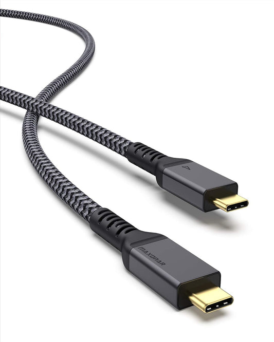 Maxonar 10FT Thunderbolt 4 Cable with 40Gbps Data Sync/240W Charging and 8K for Thunderbolt 4/3, USB4, and USB C Devices