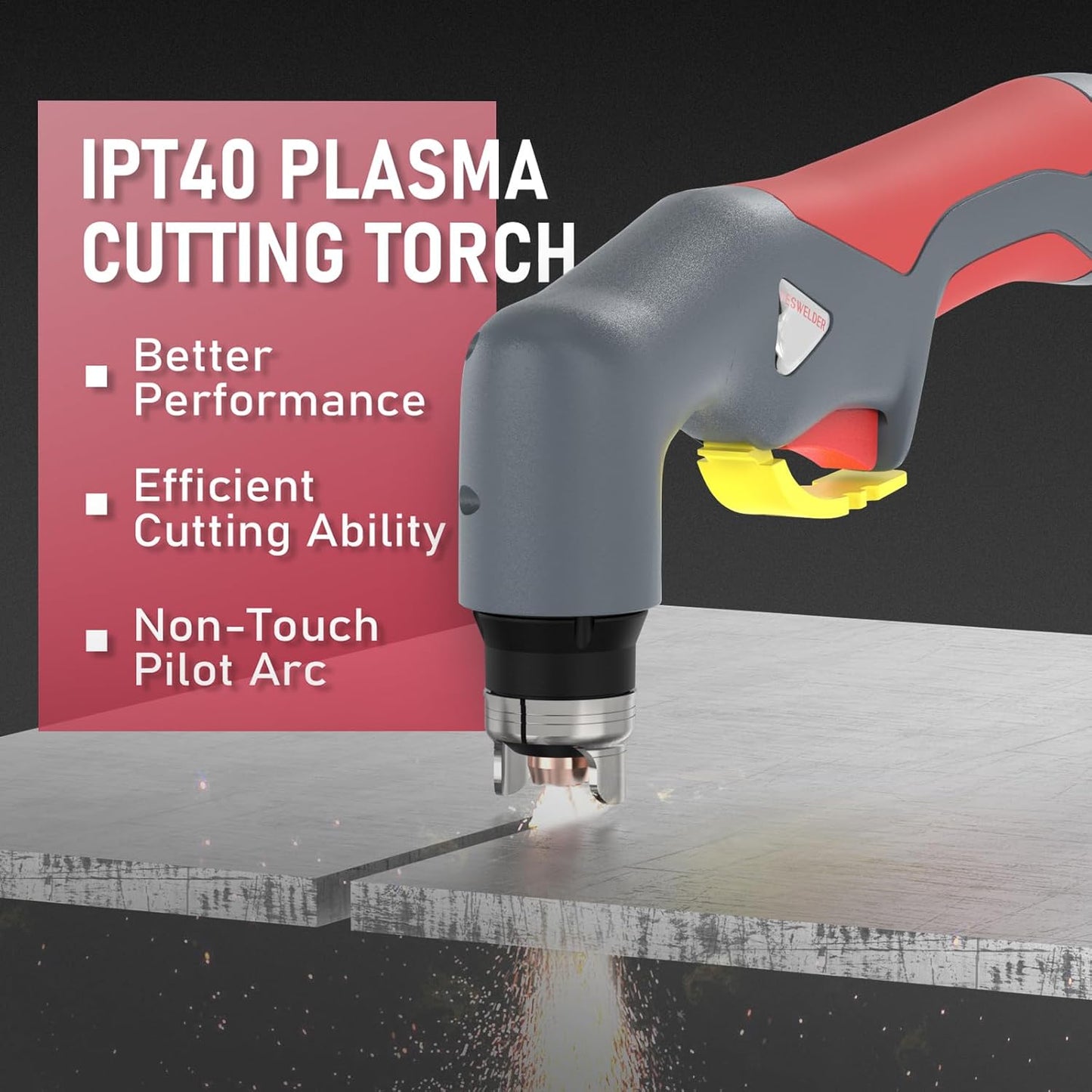 YESWELDER CUT-60DS PRO Plasma Cutter, 60Amp 110V/220V Non-High Frequency Non-Touch Pilot Arc 4-In-1 Plate Cutting/Grid Cutting/Gouging/Marking Multifunctional Plasma Cutting Machine