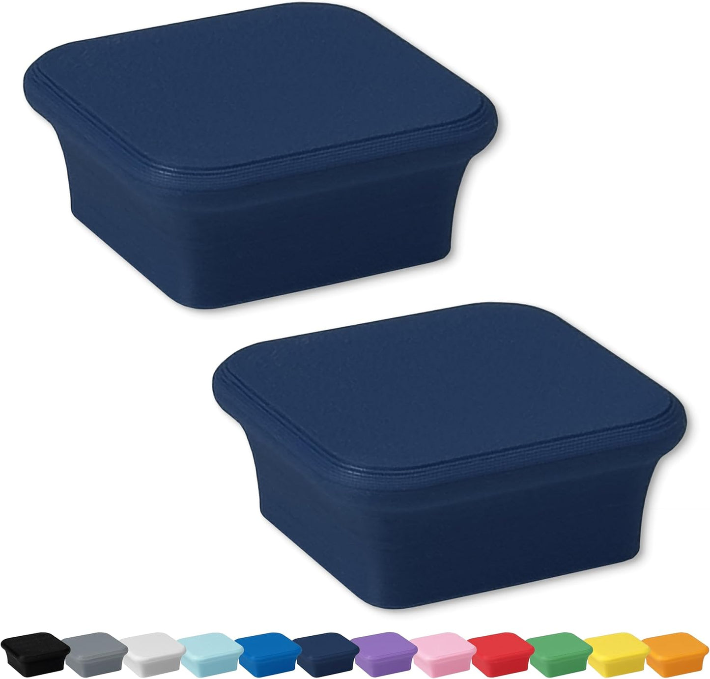 Glassboard Studio MiniBar Magnet - Strong Neodymium Rare Earth Magnets for Fridge, Whiteboard, Locker & Magnetic Glassboards - Ideal for Crafting & Office Use - Strong Fridge Magnets (Navy Blue, 2)