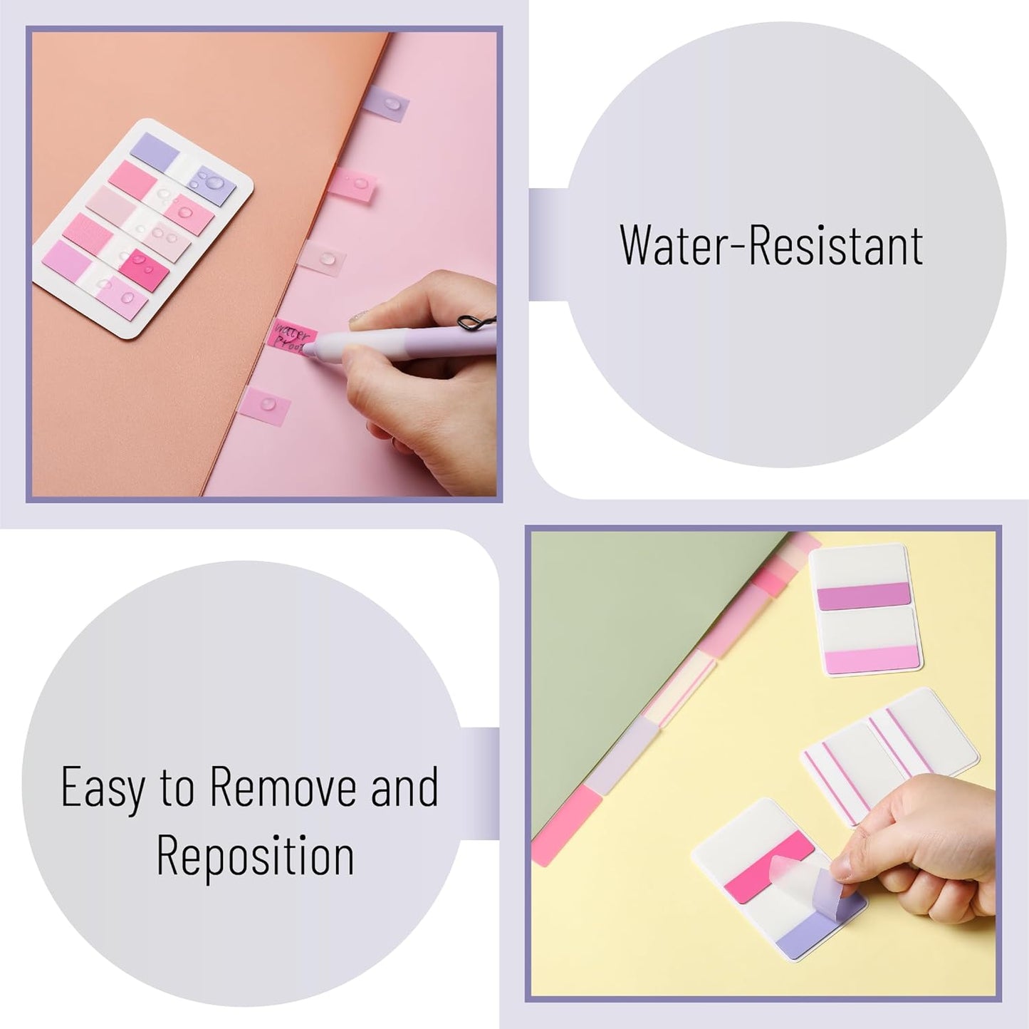 Mr. Pen- Sticky Index Tabs, 500 Pcs, 21 Sets, Colorful Sticky Tabs for Notebooks, Page Markers, Page Tabs for Binders, Page Tabs Sticky Tabs for Books, Notebook Tabs, Book Sticky Tabs for Notebooks