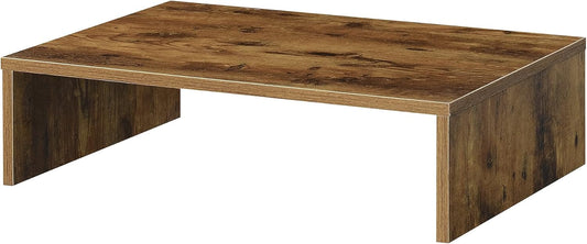 Convenience Concepts Designs2Go Small TV Riser 23.75", for TVs up to 26" - Contemporary TV or Computer Riser for Living Room, Modern Office, Den, Barnwood