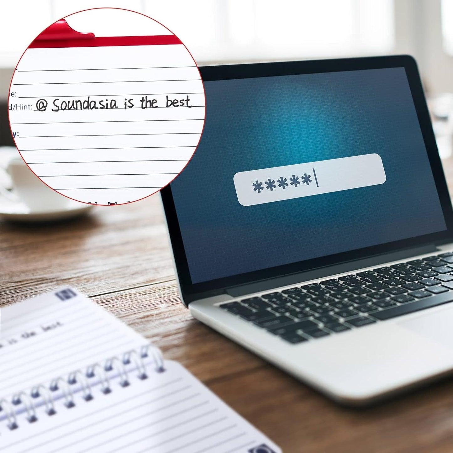 Zonon 2 Pcs Mini Password Book with Alphabetical Tabs Metal Password Keeper Book Portable Organizer Elegant Mandala Pattern Notebook with Pen, Spiral Bound for Information(Red, Rose Red)