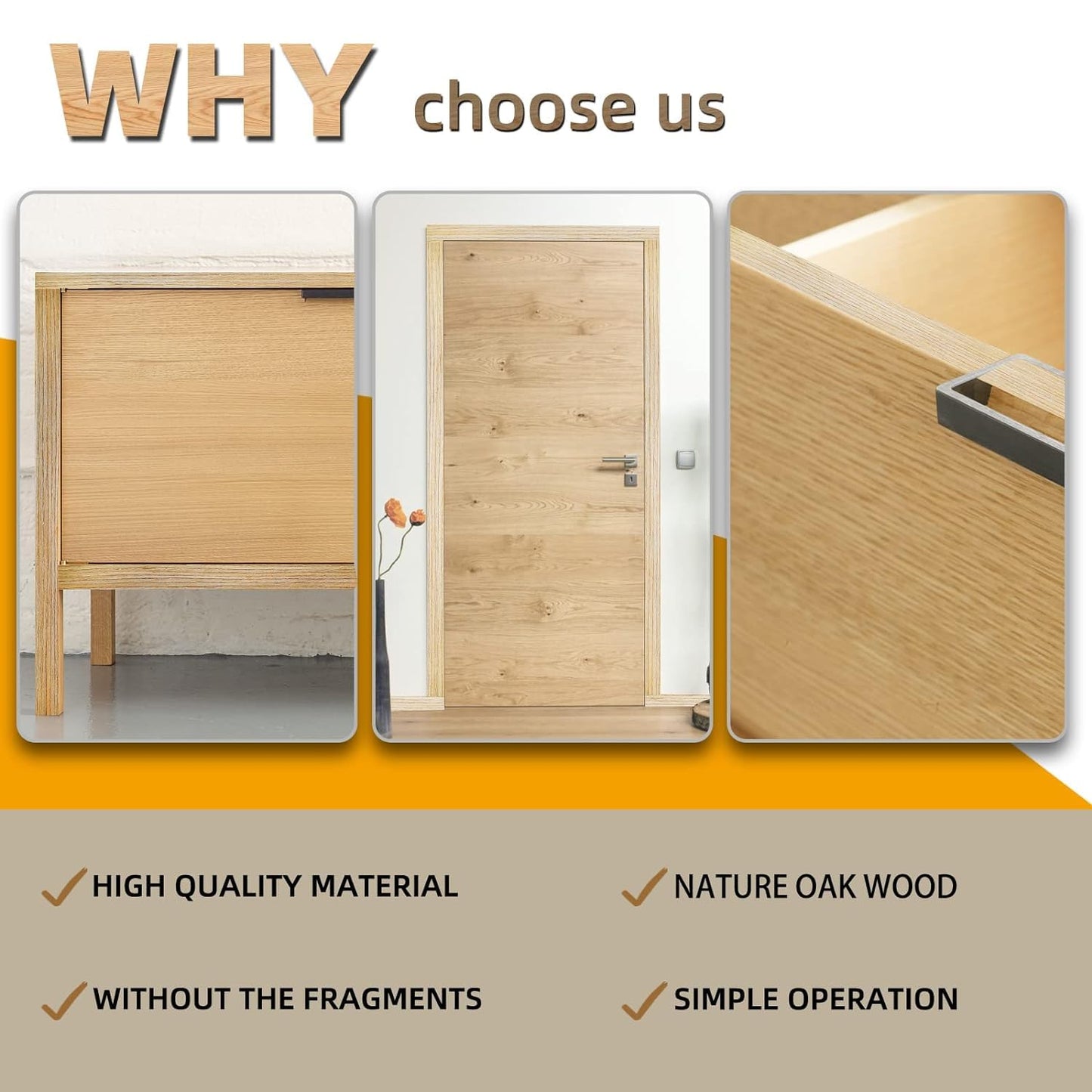 GSCIT Club Oak Edge Banding, 3/4 inch x 500ft roll of Veneer Edge Banding Preglued Flexible Wood Tape for Furniture Repair