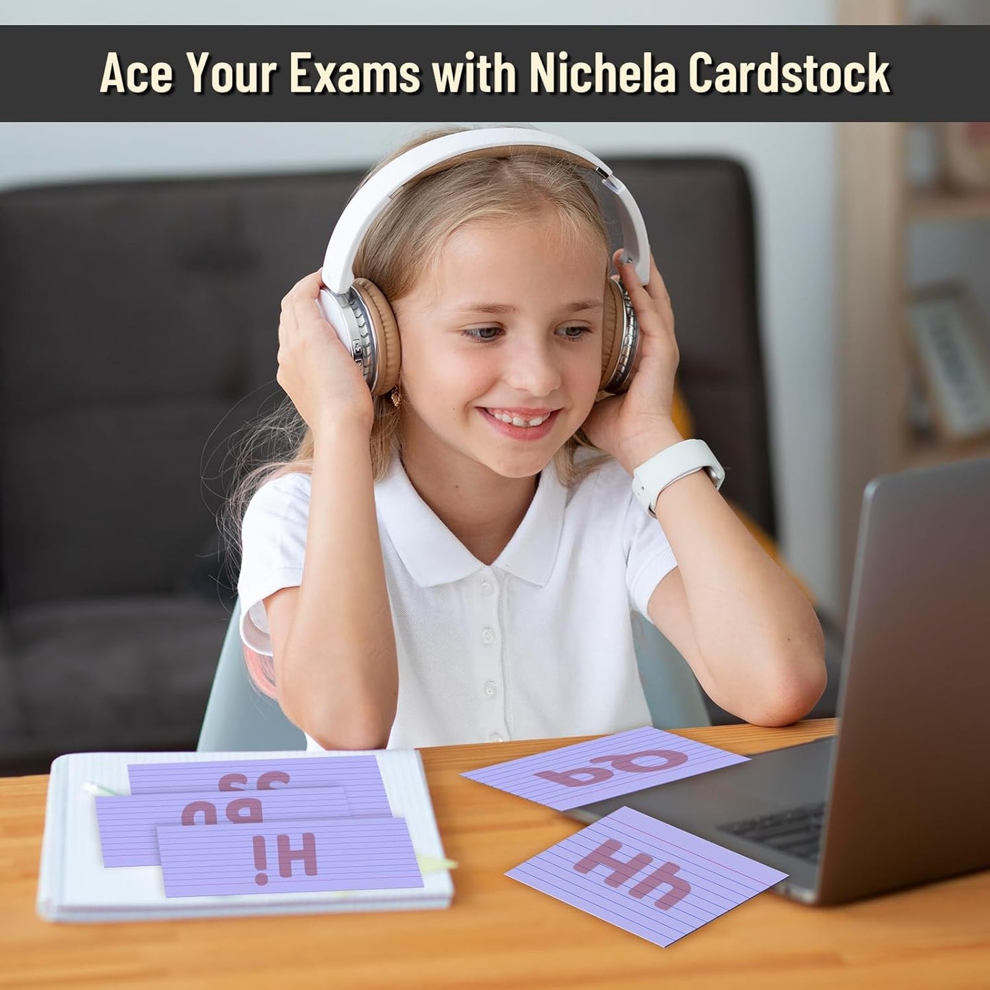 300 Count Index Cards 3 x 5 Inch Ruled Purple Index Cards, Flash Cards College Ruled for School, College, Office and Home Organization, Durable Study To Do List Note Cards with Ruled Lines