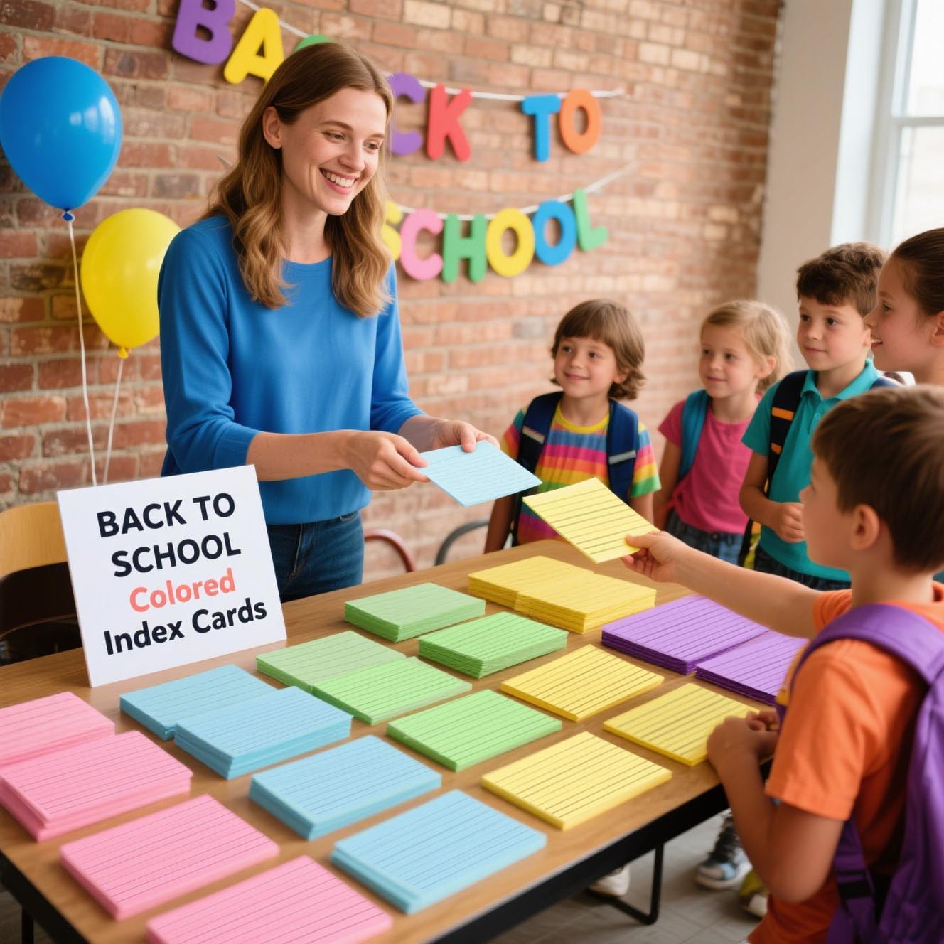 Koogel Index Cards 3x5, 300 Count, Colored Flash Card Lined Ruled on Both Side, Heavyweight Notecards for Back to School Studying Learning College Office Home Taking Notes Supplies, 8 Assorted Colors