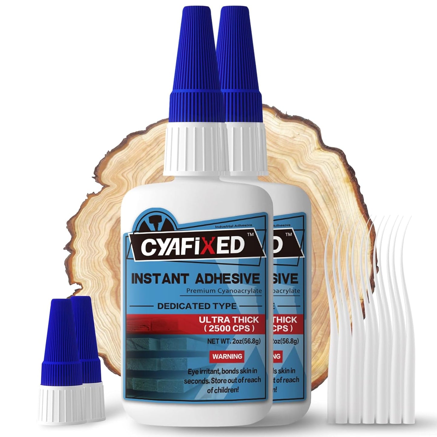 Professional Grade Cyanoacrylate Super Glue, Ultra Thick Viscosity CA Glue for Woodworking, 4 oz. Value Pack - Instant Adhesive for Woodworking, Gap Filling, Heavy Duty Wood Bonding