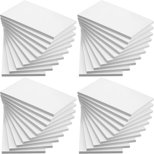 Fainne 3 x 5 Inch Paper Note Pads White Memo Pad Blank Writing Memo Scratch Paper for Waitress Waiter Book to Do Grocery List Small Notebook Restaurant Checkbook, White(40 Pack)