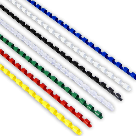 Rayson CR-8-100-M Plastic Binding Combs 5/16in. 21-Ring, 40-Sheet Capacity, Colorful Comb Binding Spines, Max. Binding A4 Size Paper (8.3"×11.7"), Box of 100