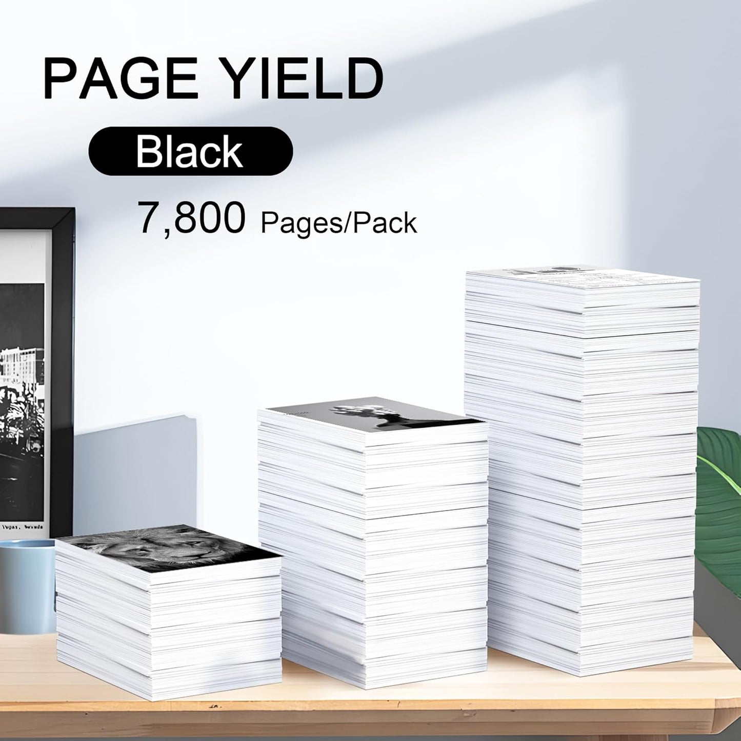 210X Black Toner Cartridges High Yield(with Chip) Replacement for 210A 210X W2100X Toner Cartridge, Fitting for Color Pro MFP 4301fdw 4301dn 4301dw, Pro 4201dw 4201dn(2 Pack Black)