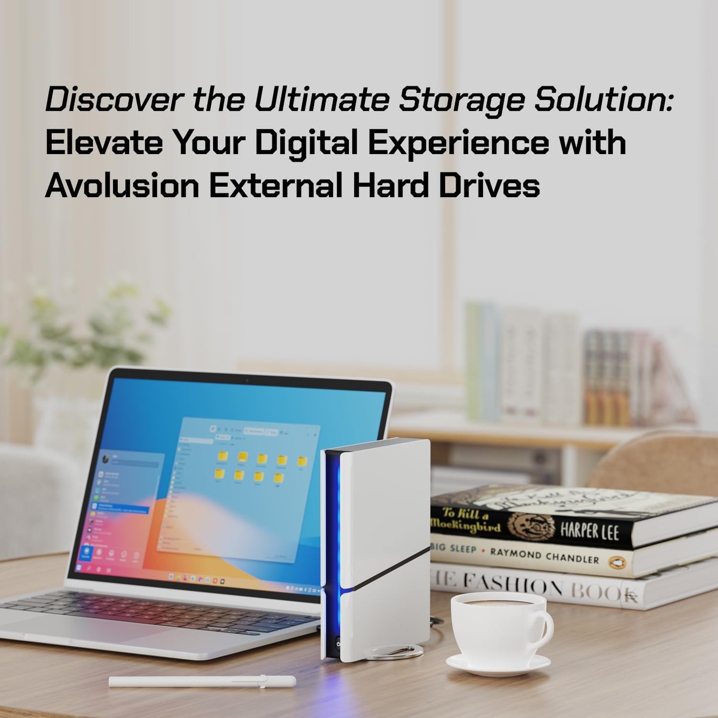 Avolusion PRO-H1 8TB 7200RPM USB 3.2 Gen2 (10Gbps) External Hard Drive (for Windows or MacOS Desktop PC/Laptop) (Renewed)