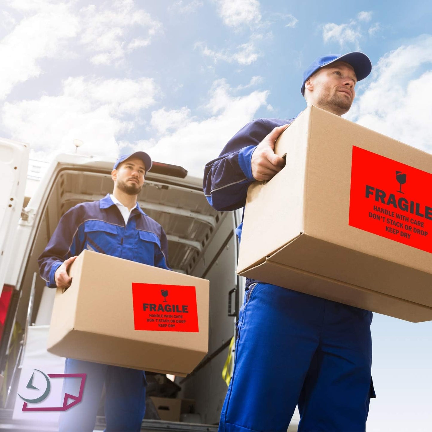 NextDayLabels - 8-1/2 x 11 Neon Color High Light Fluorescent Labels for Laser & Inkjet Printer (RED Fluorescent, 8.5" x 11" - 1 Per Page | 25 Labels)