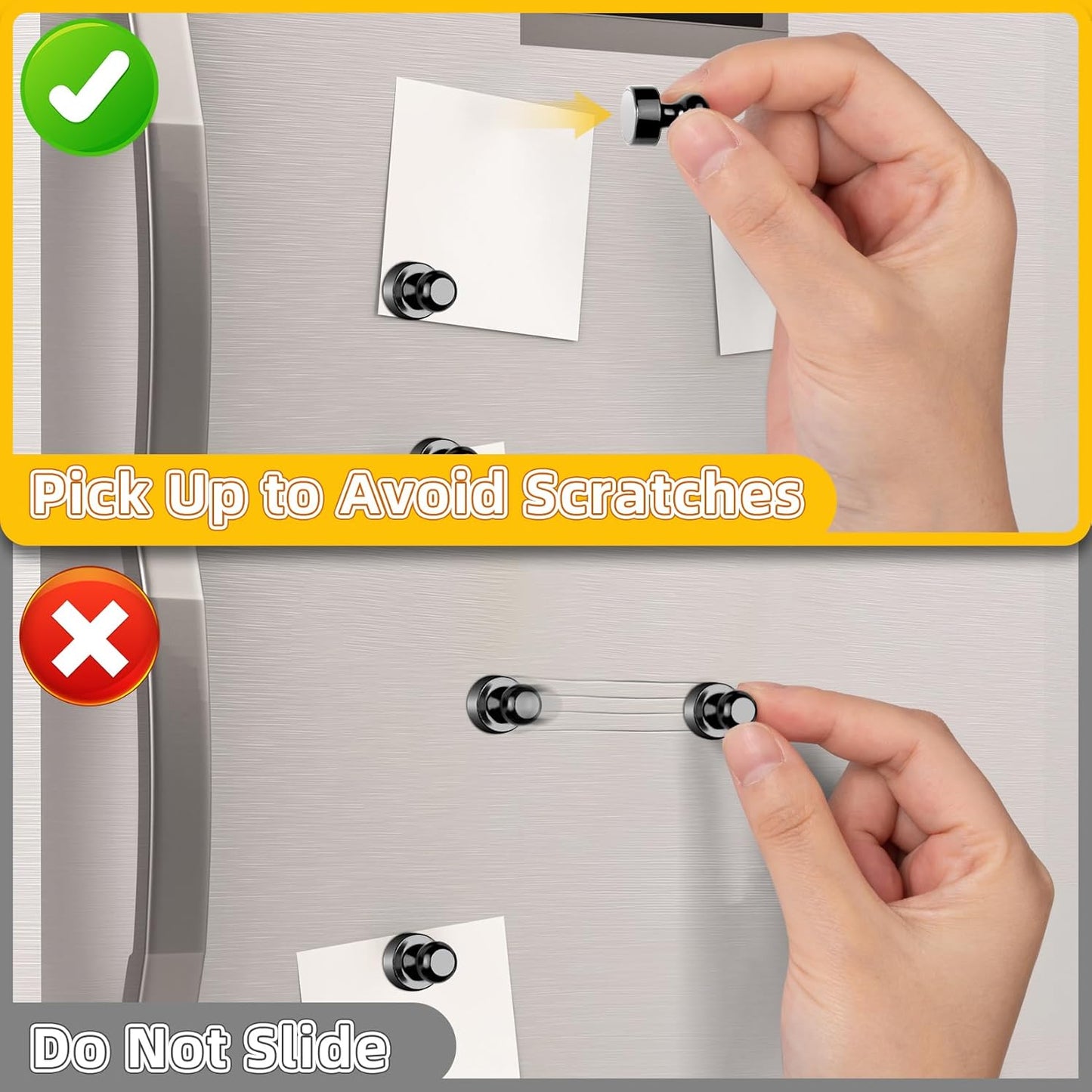 VNDUEEY 40Pcs Black Refrigerator Magnets Fridge Magnet, Strong Whiteboard Magnets, Fridge Magnets Adults, Small Magnet for Kitchen, Office, School, Locker