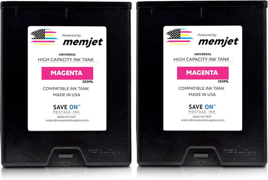 Quadient Memjet M5K250-N Compatible High Capacity Magenta Printer Ink Tank (500ml) - Printer Ink Cartridge for Mach Series Quadient & Hasler Printers - Fade-Resistant Replacement Inkjet Printer Ink