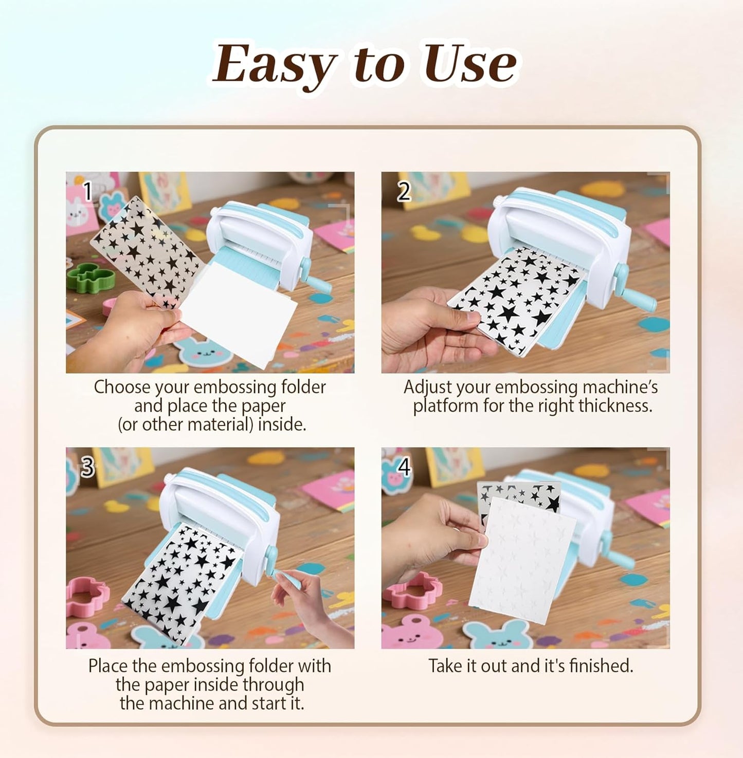 8 Pcs Embossing Folders,Embossing Folders for Card Making,Plastic Paper Card Stencils for Crafts Scrapbook Photo Album DIY,"5.8 x 4.1"(Elegant Style）