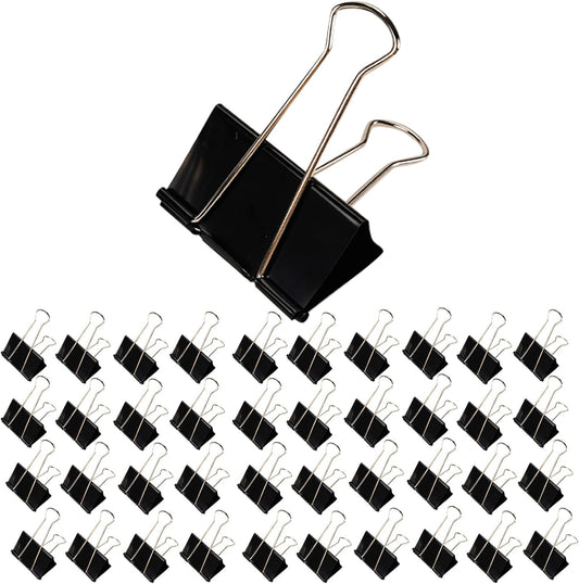Jumbo Binder Clips 2.4 Inch, Extra Large Binder Clips 42 Pack, Heavy Duty Office Paper Clamps for Paper, Documents, School & Office Supplies