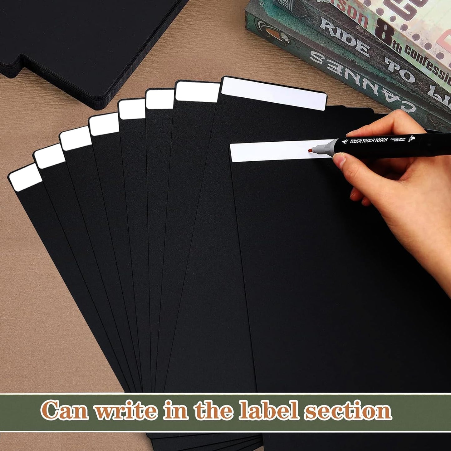 50 Pieces Comic Book Dividers with Tabs,Patient Divider Cards,Card Dividers Comic Book Boards for Storage Boxes 11.22 X 7.24 Inche