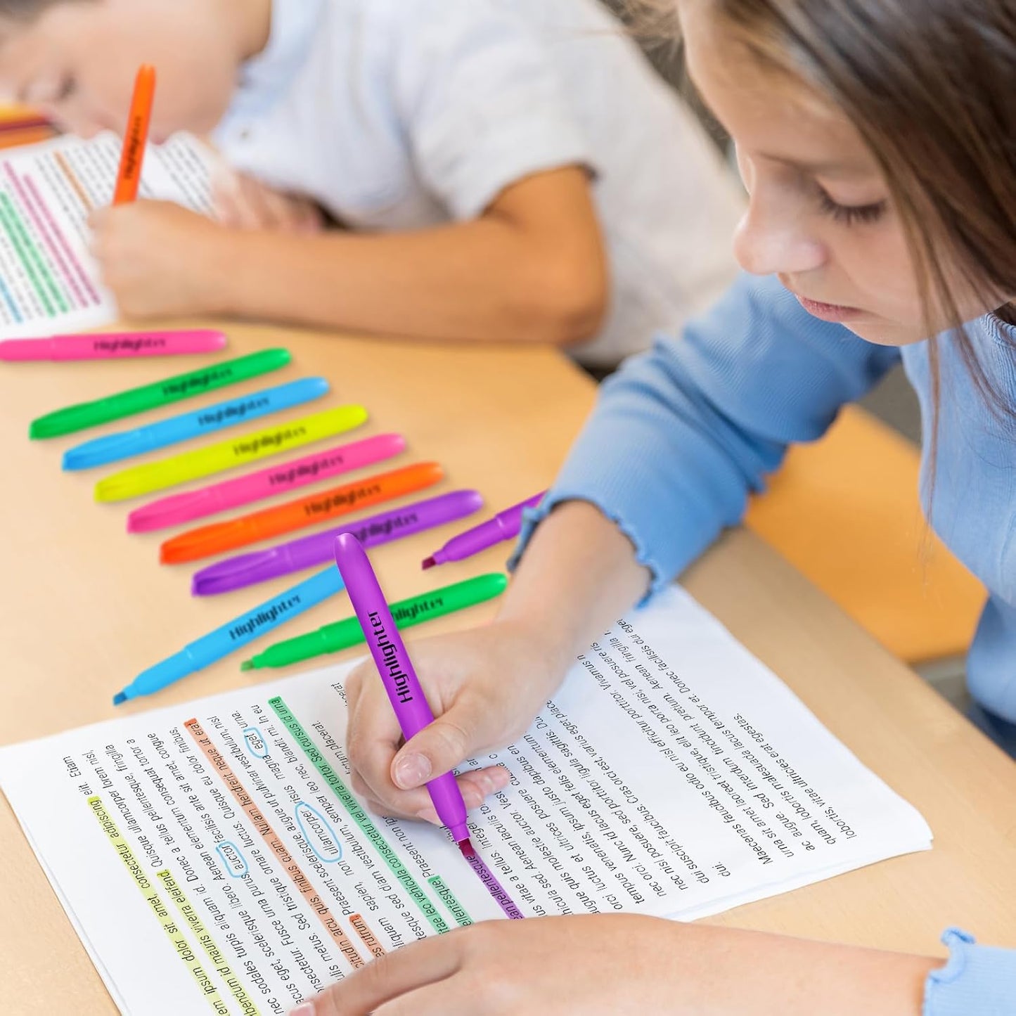 Duchong 108 Highlighters Bulk, Highlighters Assorted Colors for Adult Kids, Chisel Tip Dry-Quickly No Bleed Highlighter, Office Classroom Must Have, School Supplies for Teachers