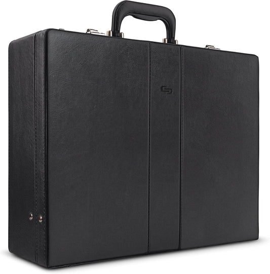 Solo New York Attache - Carrying Case with Combination Lock, Business Brief, Large Main Compartment - Grand Central