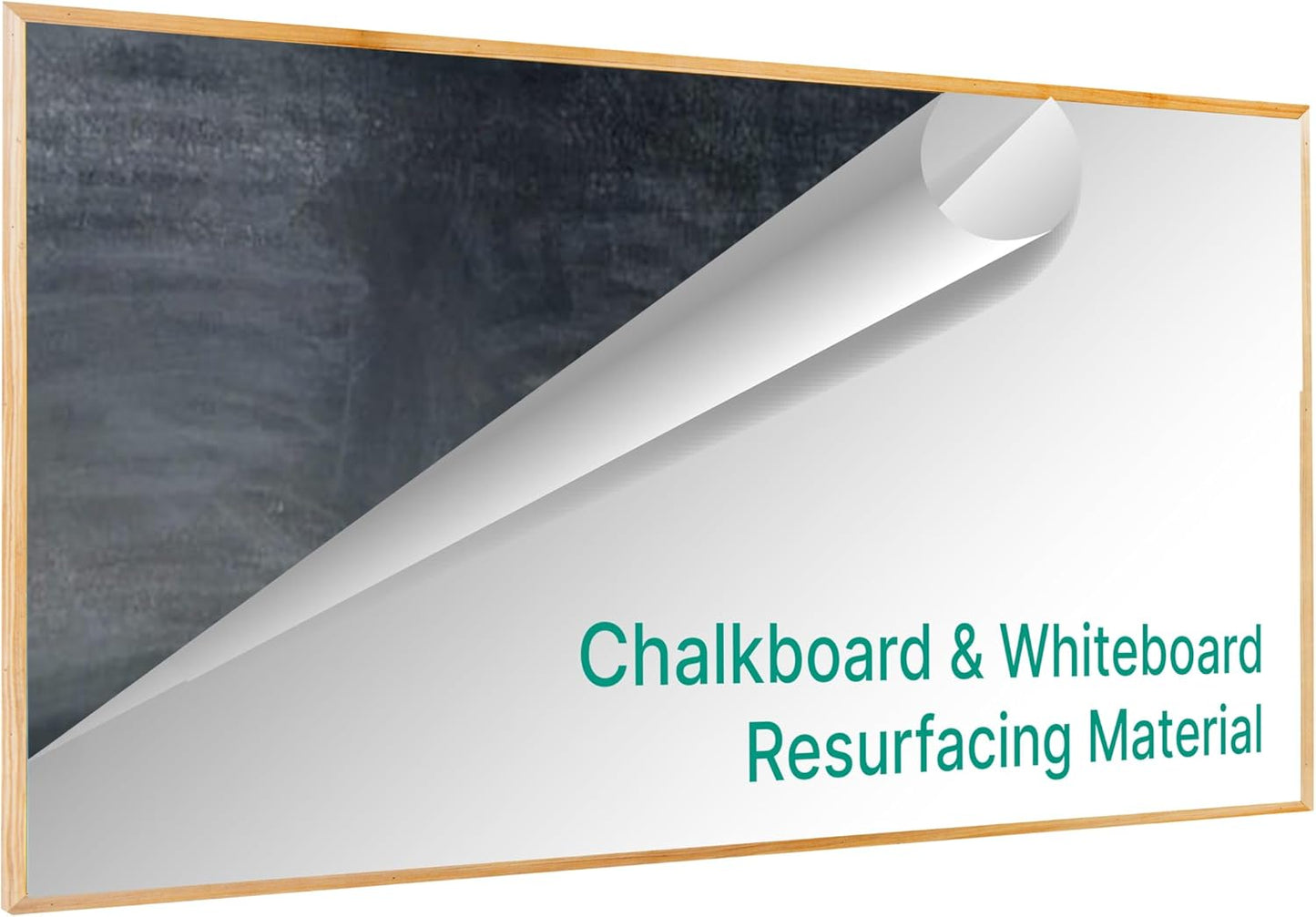 Everase Dry Erase Whiteboard Resurfacing Film Roll (9 ft. x 50") – Peel & Stick, Converts Chalkboards & Stained Whiteboards, Durable, Scratch/Stain-Resistant, Eco-Friendly, Refinish in 30 Mins.