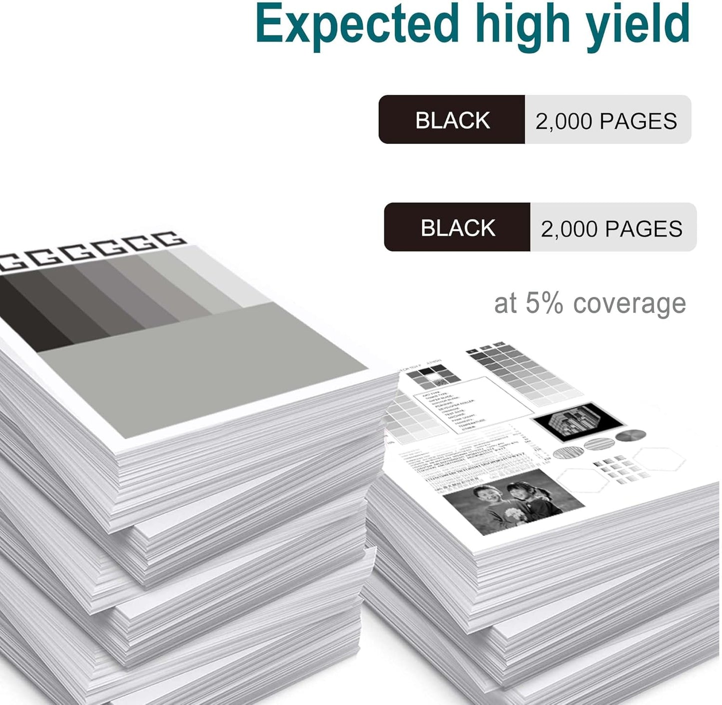 210A Black Toner Cartridge Replacement for HP 210A W2100A for HP Laser Color MFP 4301fdw 4301fdn Pro 4201dw 4201dn Series Printer Toner (2 Black)