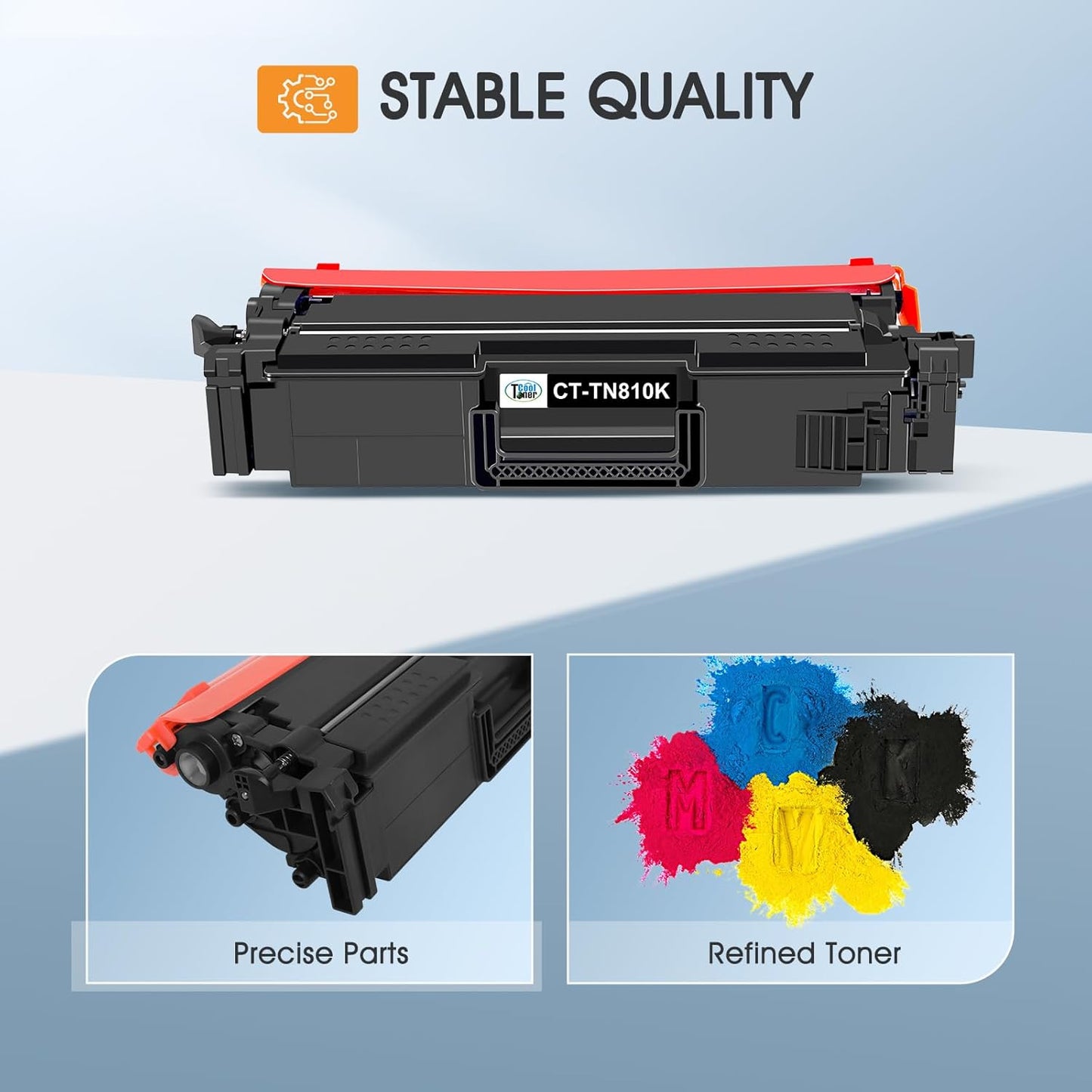 TN810 TN810XL TN-810 Toner Cartridge 4-Pack Compatible for TN810 TN-810 TN-810XL TN 810 Toner Cartridge for MFCL9610CDN HLL9410CDN HLL9430CDN HLL9470CDN MFCL9630CDN MFCL9670CDN Printer (B/C/Y/M)